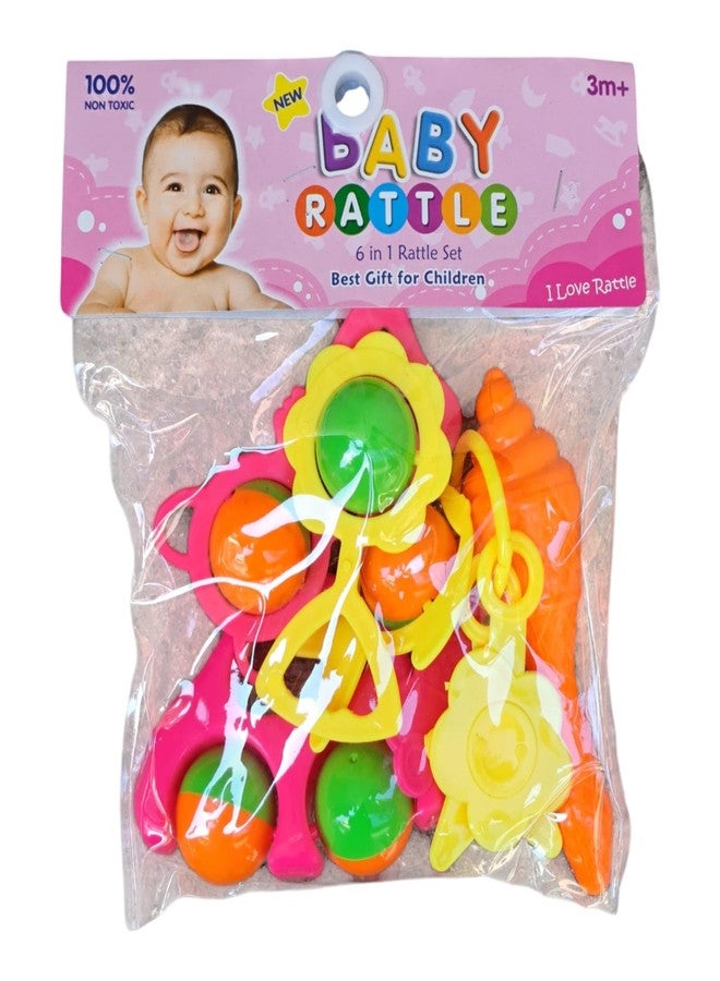 JNiL Baby Rattles Toys Set, Infant Grab Shake Rattle, Sensory Teether, Babies Development Learning Music Toy, Newborn Birthday Toys, Multicolor - Image 1